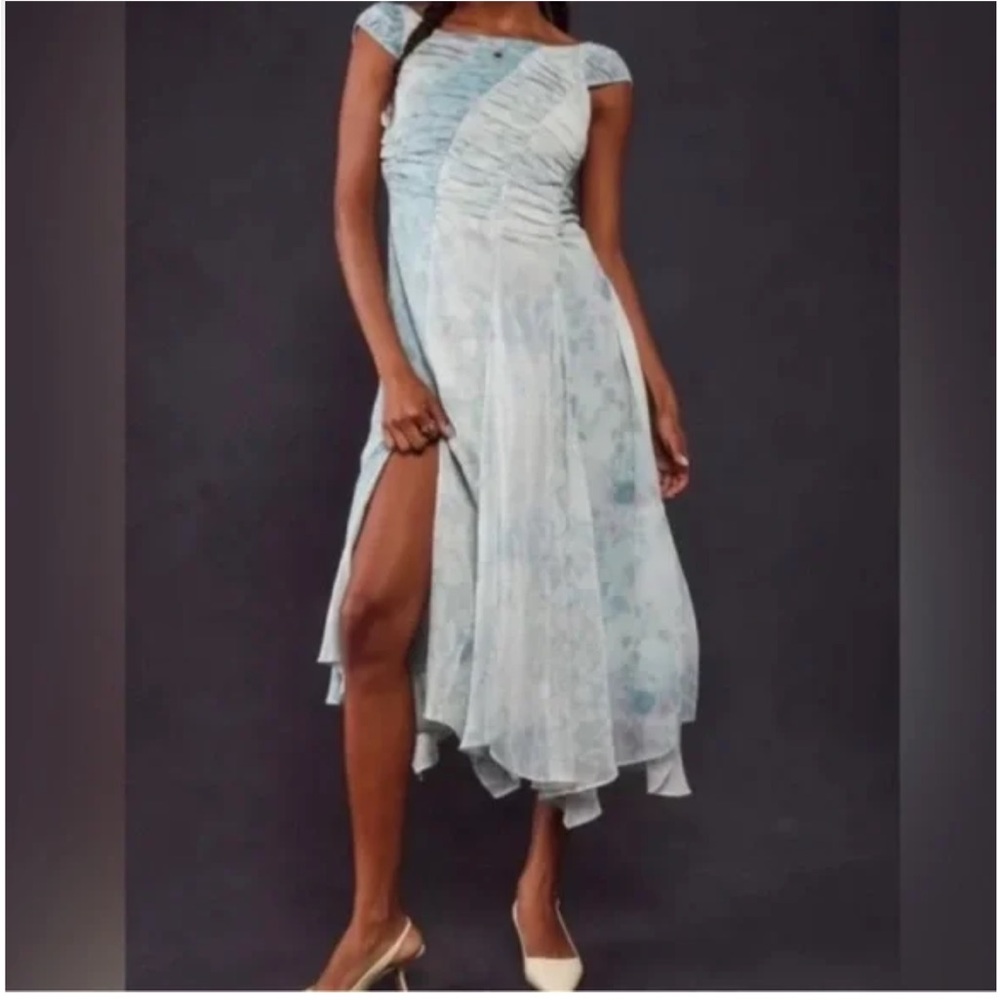 Free People Elegant Blue Women's Dress